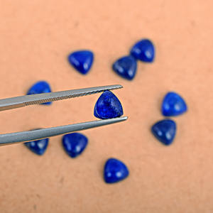 ราคาขายส่ง ลาพิส ลาซูลี เกรด 3A แบบทำมือ เรียบเนียน รูปทรงคาโบชอง พลอยกึ่งมีค่าธรรมชาติ สำหรับทำเครื่องประดับและบำบัดรักษา - Product Image 4