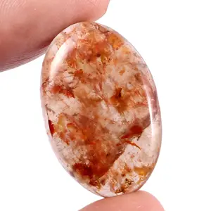 พลอยเชอร์รี่ควอตซ์หิน Cabochon ธรรมชาติพลอยหลวมขายส่งพลอยอุปทาน