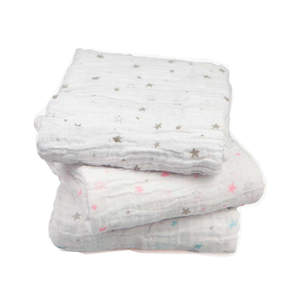 <b>Muslin</b> Swaddle Blankets for Baby | Custom Newborn Swaddle Wrap | Soft Breathable Infant Blanket | Private Label Baby Bedding - Product Image 1