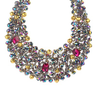 Collier ras-du-cou africain fait main en perles pour femme, cadeau de fiançailles, de mariage, accessoires de fête, couleur personnalisable, émotions