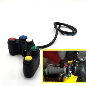 5 tasto di interruttore Del Motociclo/interruttori a pulsante 7/8 22 millimetri <span class=keywords><strong>manubrio</strong></span>/luci/on-off pulsante impermeabile - Product Image 6