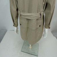 Veste Safari Unisexe Respirante Grande Taille avec Logo Personnalisé et Fermeture Éclair, Longue, Imperméable, pour l'Automne, Vêtements de Travail d'Extérieur pour Équipe