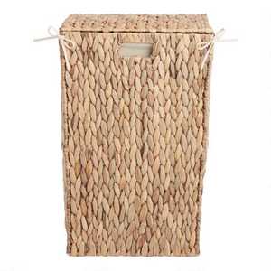 Wholesale Dirty <b>Clothes</b> <b>Storage</b> Basket Water Hyacinth Laundry Basket Non Irritation Non toxic Made In Vietnam - Product Image 1