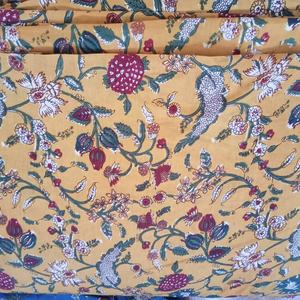 Tela de algodón hecha a mano para vestido, tejido indio con estampado de Jaipur Sanganer, Material sin procesar para correr - Product Image 4