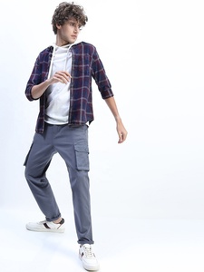 Pantalones Cargo informales ajustados de algodón de alta calidad para hombre, pantalones de entrenamiento transpirables y con bolsillo y cremallera, venta al por mayor, personalizables - Product Image 6