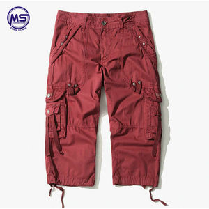 Pantalones cortos Cargo sueltos para hombre para el verano Patrón sólido Diseño de camuflaje Estilo casual Pantalones cortos para él - Product Image 4