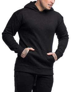 Sweat-shirt à capuche personnalisé de haute qualité pour homme, en polaire polyester/coton, coupe-vent, respirant, avec poche brodée, style vintage et design de créateur - Product Image 2