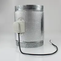 HVAC 공기 볼륨 수동 제어 24V 전동 덕트 라운드 댐퍼 벤트 사분면 액추에이터 모터 댐퍼 블레이드 에어컨