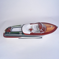 Riva Aquariva-réplica de madera hecha a mano con soporte de exhibición, modelo de barco pintado de 90 cm, coleccionable, Decoración, regalo, venta al por mayor