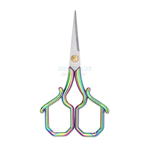 1 Pcs สแตนเลสสตีลเย็บปักถักร้อยกรรไกรขายส่งหลายสีปักกรรไกร - Product Image 1