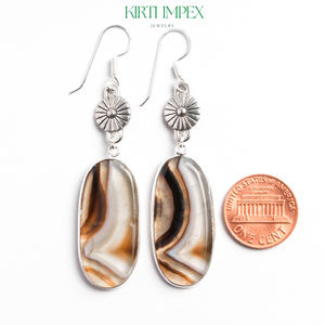 Venta directa de fábrica Vintage Midi Chic plateado bisel conjunto de pendientes multicolor alambre francés Chic patrón de forma de gancho para - Product Image 2