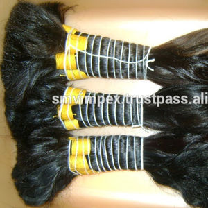 100% naturel brut cheveux indiens en vrac meilleure Texture avec les meilleures couleurs sans processus chimique meilleure qualité Extensions de cheveux crus - Product Image 6