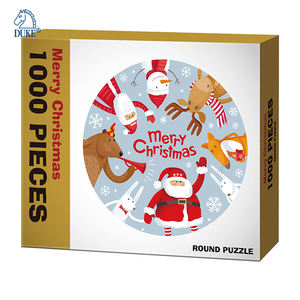 Rompecabezas de 1000 piezas de forma redonda con temática navideña, rompecabezas - Product Image 4
