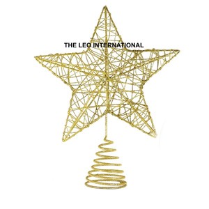 Décoration de sapin de Noël en forme d'étoile en métal argenté, nouvelle arrivée, haute qualité, prix incroyable - Product Image 3