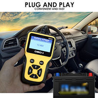 Lector de código de falla de vehículo de automóvil digital OBD II escáner de diagnóstico con 7 idiomas I/M datos de detección de emisiones