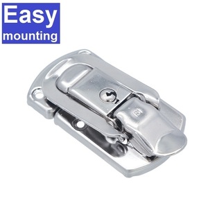 MIT rectangle HC266 galvanized silver metal clasp <b>lock</b> for high quality fashion heavy duty wooden box case <b>locks</b> hardware - Product Image 1