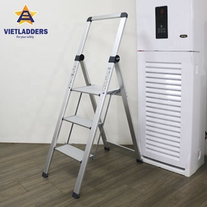 Escaleras plegables de aluminio súper delgadas de diseño moderno, de 3 escalones escalera exterior para el hogar, excelente calidad, uso doméstico personalizado - Product Image 2