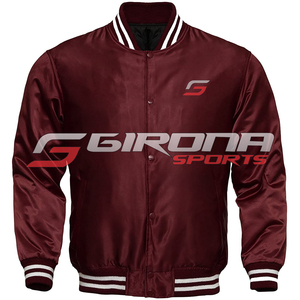 Teamwear Satin Silk Bomber <b>Jacket</b> High Quality <b>Long</b> Sleeves <b>Men</b> Slim Fit Baseball <b>Jacket</b> Bomber Silk Satin Premium <b>Jackets</b> - Product Image 5