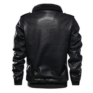 Chaqueta de piel de vaca de alta calidad para hombre, moda de invierno, Original, de cuero, manga larga - Product Image 2