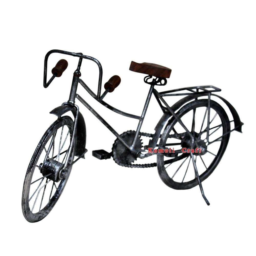 Modellino Bicicletta In Ferro Vintage - Decorazione Per Casa, Ufficio O Idea Regalo Per Appassionati Di Ciclismo - Foto 4