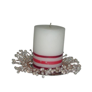 Portavelas votivo de Color púrpura, decoración del hogar con cuentas de terciopelo y vidrio, diseño a la moda - Product Image 2