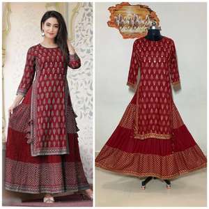 Zapatos de estilo indio de alta calidad para mujer, nuevo diseño de salwar kameez, de bajo precio - Product Image 4