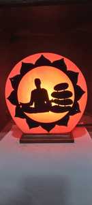 Lámpara de sal del Himalaya rosa con diseño de flores talladas en 3D, venta completa, decoración de sal de roca, ladrillos, estilo tallado único - Product Image 5