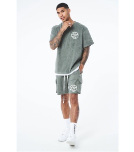 Men's <b>gym</b> work out <b>short</b> and shirt twin sets in cheap price - Product Image 3