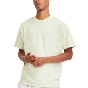 T-shirt homme uni en coton 100% col rond, vente en gros OEM 2021, noir Teelack T. - Product Image 2