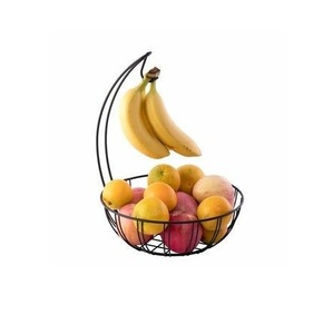 Panier de fruits rond de concepteur décoratif en métal avec le regard élégant - Product Image 4