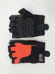 GAF Finger Less Guantes deportivos Guantes de levantamiento de pesas Guantes de gimnasio antideslizantes transpirables para hombres y mujeres - Product Image 6
