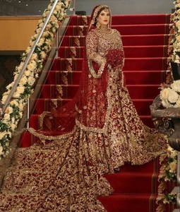 ZARDOZI-vestido de novia largo con NEW--INDIAN/PAKISTANI--HEAVY--EMBROIDERY, para boda, 2021 - Product Image 1
