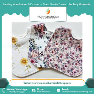 Bavoirs en pur coton biologique personnalisés, bandana pour bébé, meilleur prix - Product Image 3