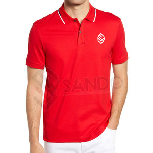 Classic-Fit Anti-Wrinkle Solid Knitted 100% Cotton/Polyester Men's Short Sleeve Custom for <b>Collar</b> <b>T</b>-<b>Shirt</b> in Best Price - Product Image 1