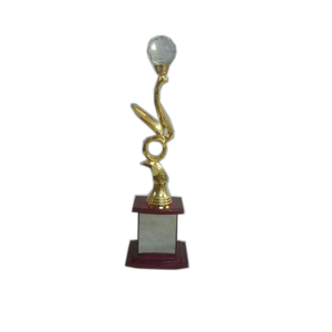 Trofeo de copa de desafío deportivo de latón chapado en oro pulido, regalos de empresa, regalos de promoción redondos, artesanías de Metal - Product Image 1