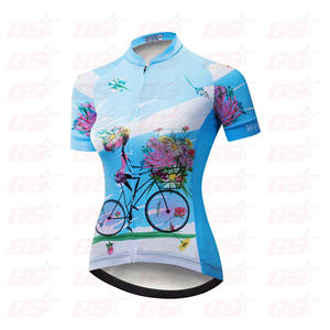 100% Polyester Cycling Wear Women MTB Bike Jersey Breathable Bicycle Clothing - Product Image 5