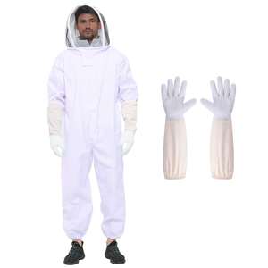 Equipo de apicultura Traje de abeja de poliéster con velo y cremallera Nivel de protección anticorte a Vapor-Protector para protección contra cortes - Product Image 6