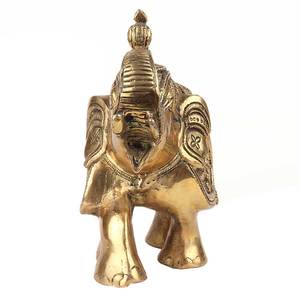 Estatua de latón dorado hecha a mano para decoración del hogar, escultura de elefante para maletero, estatua, piezas llamativas, artículos de regalo - Product Image 4