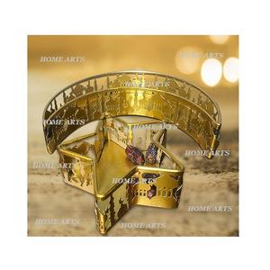 Dátiles de metal hechos a mano Bandeja de postre Forma de Luna y estrella Ramadán Dulces especiales Bandeja de servir por Home Arts - Product Image 2