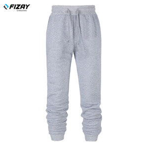 Pantalones deportivos informales para hombre con logotipo personalizado al por mayor, pantalones de gimnasio ajustados de estilo callejero Retro Vintage de algodón 100% para correr y entrenar - Product Image 2