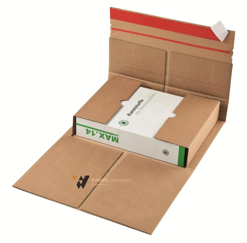 Коробки для отправки книг, упаковка для электронной коммерции, плоские почтовые ящики