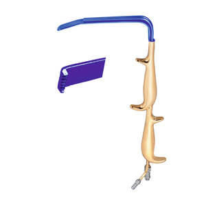 La cirugía plástica de instrumento Tebbet de fibra óptica Retractor doble mango aislado con suave End18.5c de acero inoxidable CE aprobado - Product Image 1