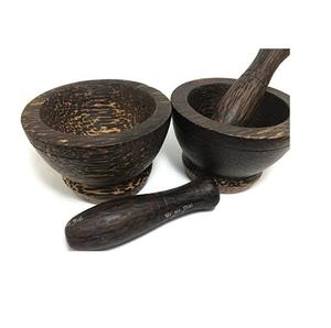 India Wholesale Wood <b>Mortar</b> and <b>Pestle</b> 4 Grids Spice Herb Spice Tools for Kitchen Accessories for Sale Product - Product Image 5