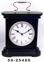 Reloj de escritorio de madera con números romanos y aguja, para escritorio de oficina y hogar