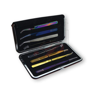 Étui de transport des pincettes, pinces à épiler élastique et magnétique, pour Extension de cils, étiquette privée, nouveauté, 1 pièce - Product Image 1