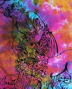 Póster pequeño tapiz para colgar en la pared, estampado multicolor de algodón, Tarot, propagación, sol, Luna, mantel, decoración del hogar por consignadores indios - Product Image 1