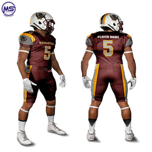 Uniformes de fútbol americano personalizados profesionales Dryfits transpirables sublimados opciones de talla grande precio - Product Image 3