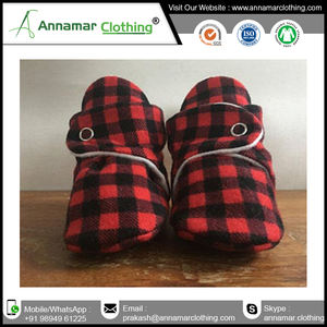 100% Organic Cotton Baby <b>Socks</b> Fleece Inside Outside Non slip Soft Bottom Toddler Newborn Shoe Lace up Baby Booties - Product Image 3