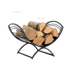 Porte-bûches de jardin au design classique en fer noir, porte-bûches de taille et de forme personnalisées à bas prix - Product Image 6