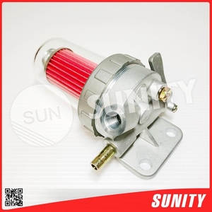 Filtre à carburant pour moteur d'excavatrice et de générateur diesel RV125 en métal argenté Sunity Taiwan, haute efficacité, certifié ISO9001 - Product Image 2